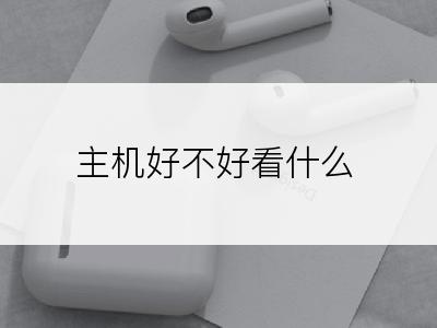 主机好不好看什么