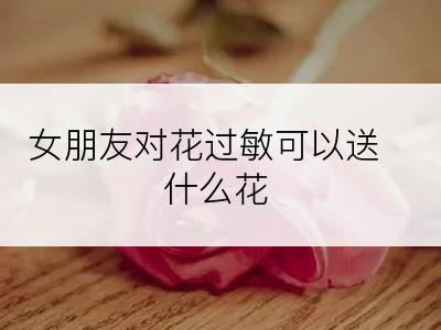 女朋友对花过敏可以送什么花