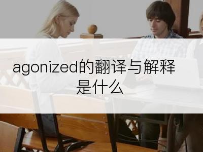 agonized的翻译与解释是什么