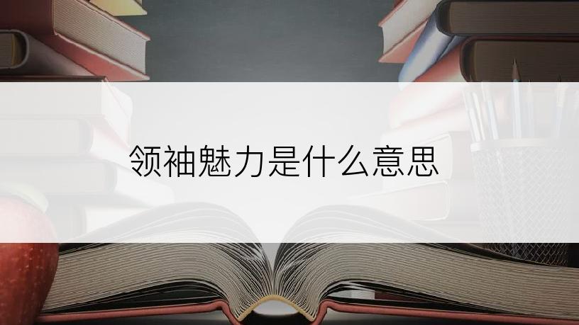 领袖魅力是什么意思