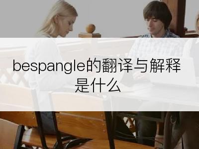 bespangle的翻译与解释是什么