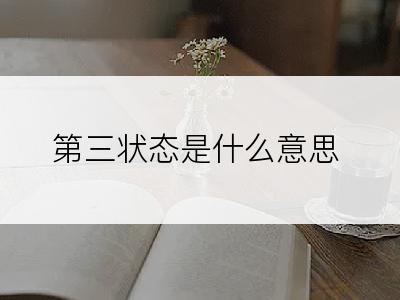 第三状态是什么意思