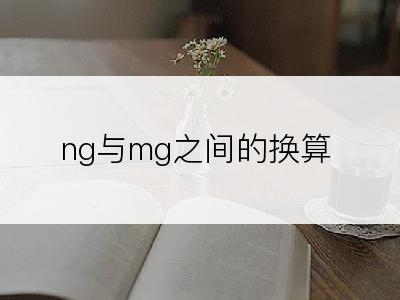 ng与mg之间的换算