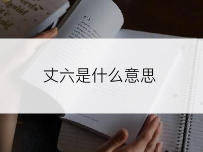 丈六是什么意思