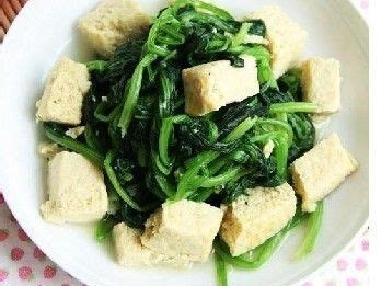 菠菜豆腐的制作方法