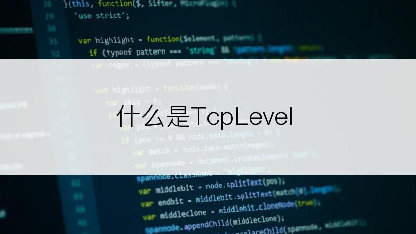 什么是TcpLevel