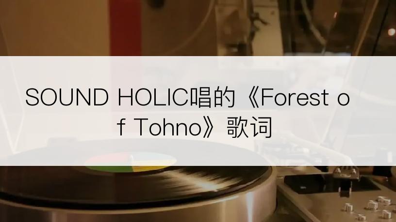 SOUND HOLIC唱的《Forest of Tohno》歌词