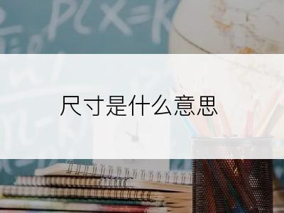 尺寸是什么意思