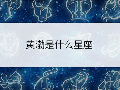 黄渤是什么星座