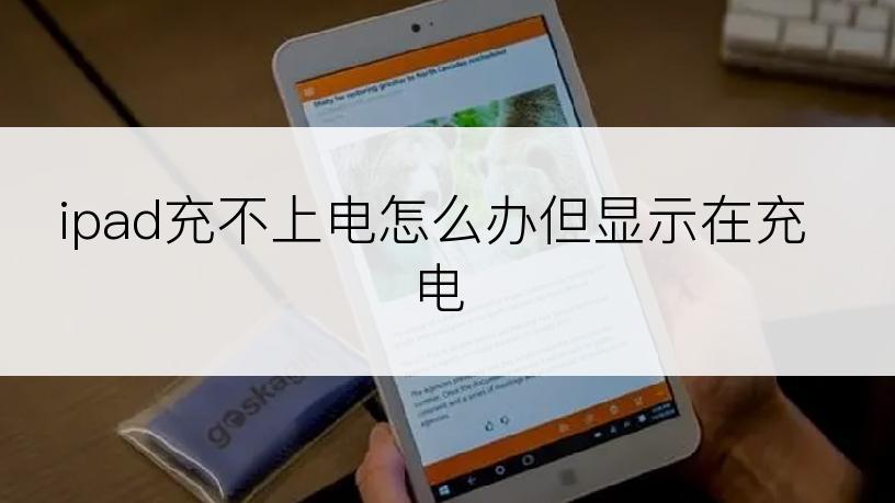 ipad充不上电怎么办但显示在充电