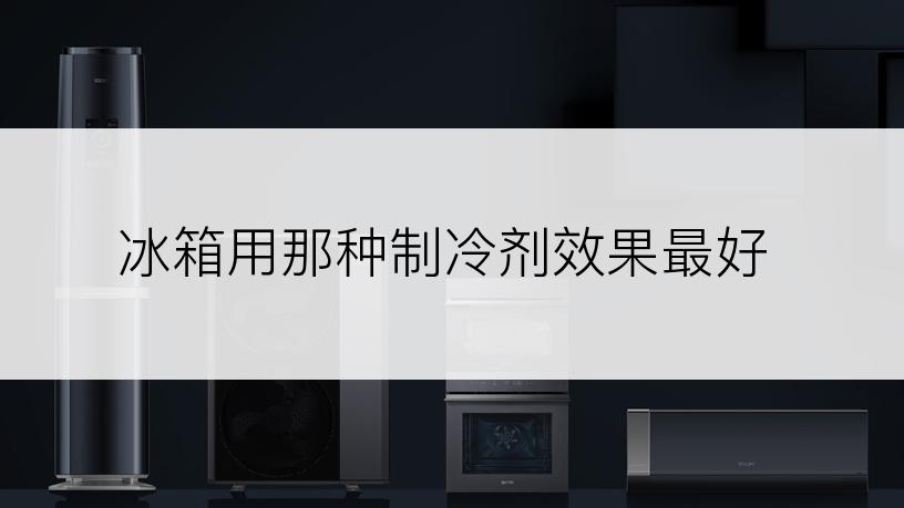 冰箱用那种制冷剂效果最好