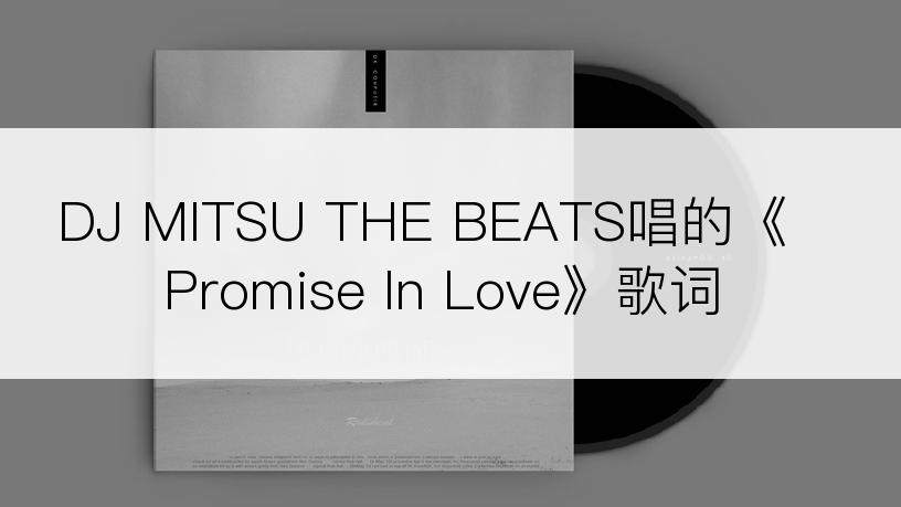 DJ MITSU THE BEATS唱的《Promise In Love》歌词