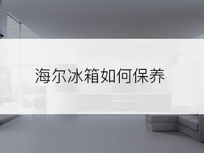 海尔冰箱如何保养