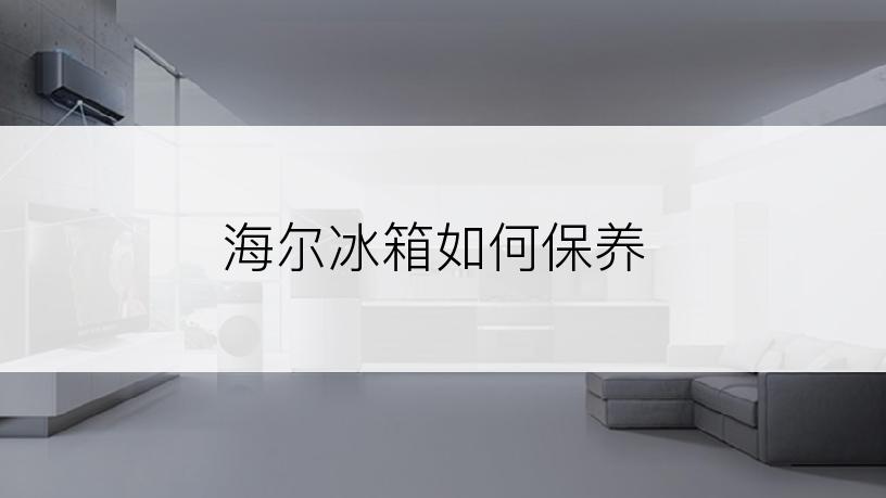 海尔冰箱如何保养