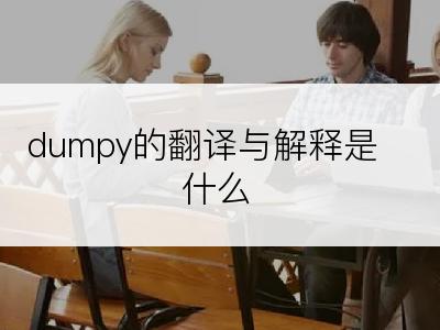 dumpy的翻译与解释是什么