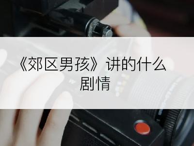 《郊区男孩》讲的什么剧情