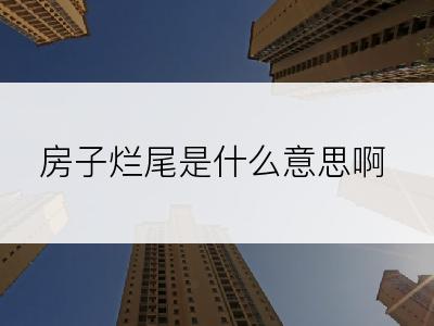 房子烂尾是什么意思啊