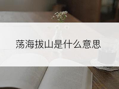 荡海拔山是什么意思