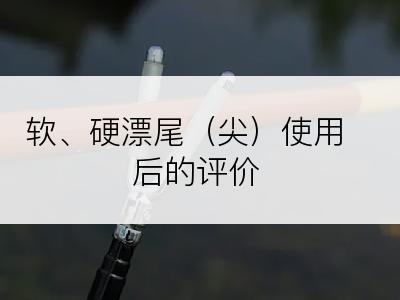 软、硬漂尾（尖）使用后的评价