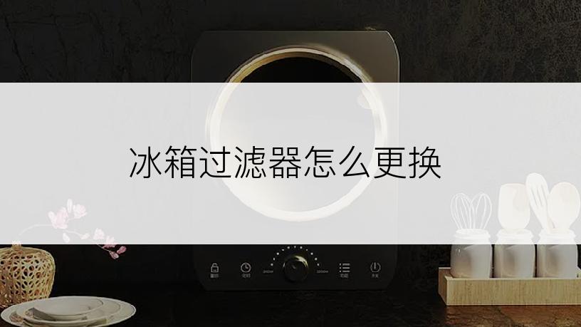 冰箱过滤器怎么更换