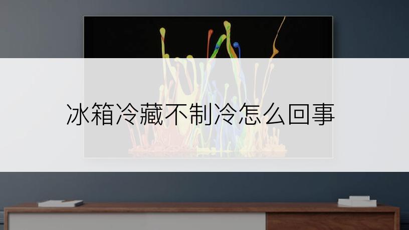 冰箱冷藏不制冷怎么回事