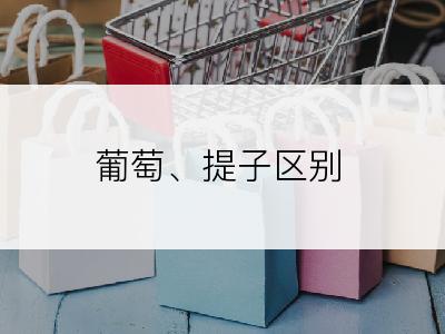 葡萄、提子区别