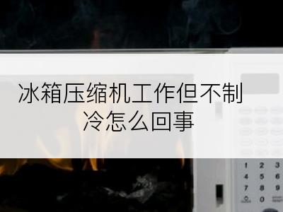 冰箱压缩机工作但不制冷怎么回事