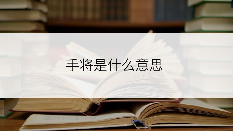 手将是什么意思