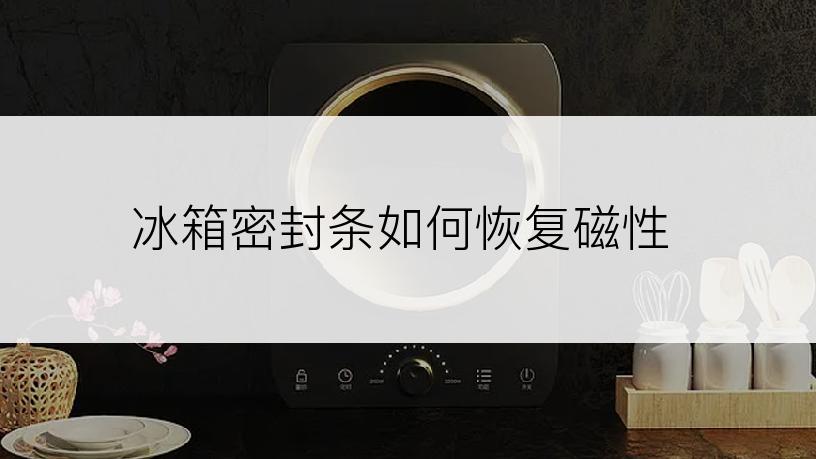 冰箱密封条如何恢复磁性