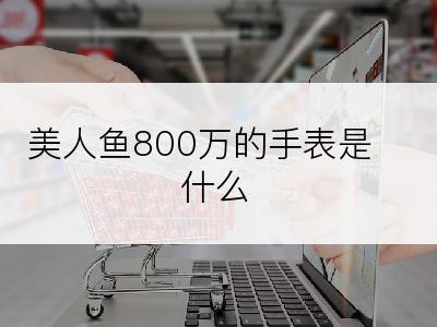 美人鱼800万的手表是什么