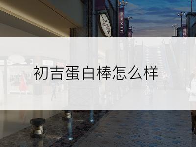 初吉蛋白棒怎么样