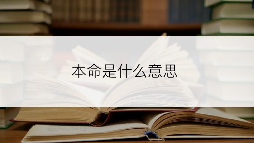 本命是什么意思