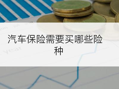 汽车保险需要买哪些险种