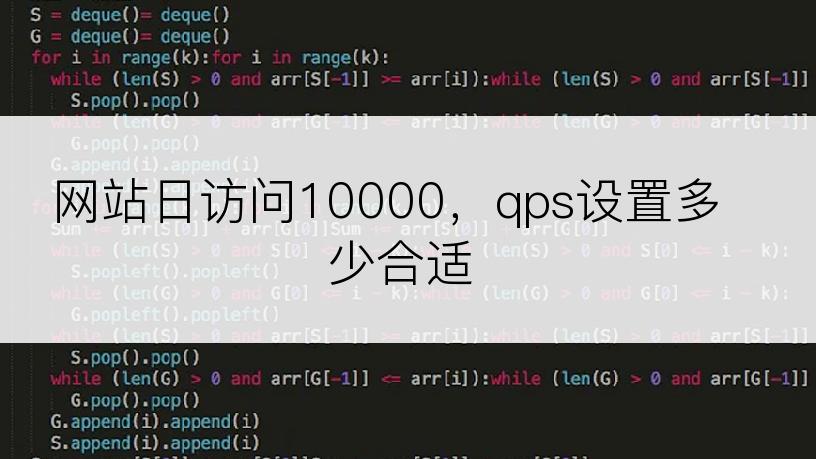 网站日访问10000，qps设置多少合适