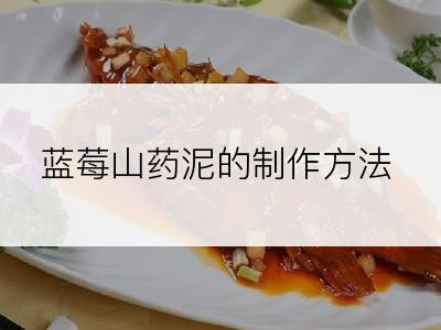 蓝莓山药泥的制作方法