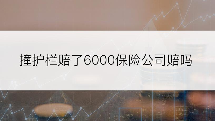 撞护栏赔了6000保险公司赔吗