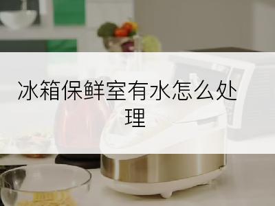 冰箱保鲜室有水怎么处理