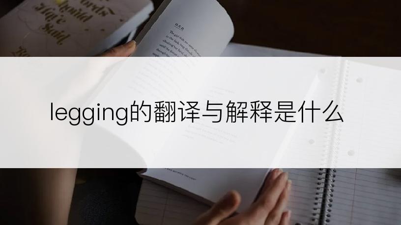 legging的翻译与解释是什么