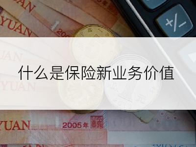 什么是保险新业务价值