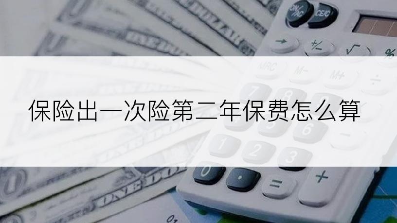 保险出一次险第二年保费怎么算