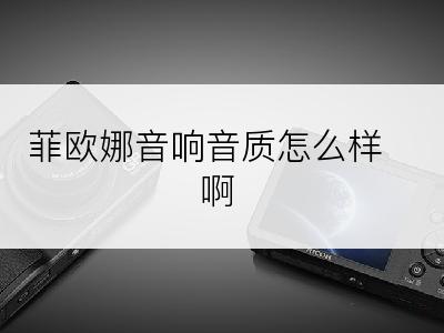 菲欧娜音响音质怎么样啊