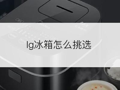 lg冰箱怎么挑选