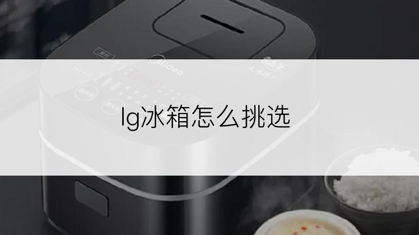 lg冰箱怎么挑选