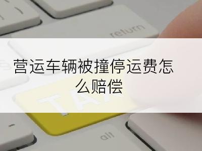 营运车辆被撞停运费怎么赔偿