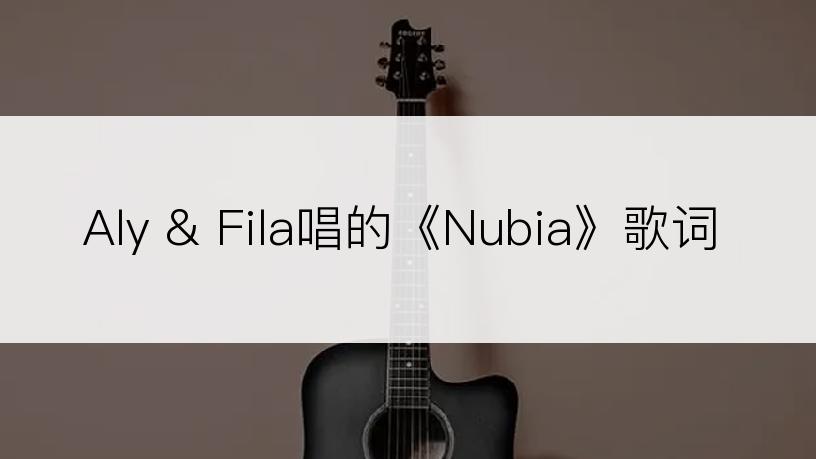 Aly & Fila唱的《Nubia》歌词