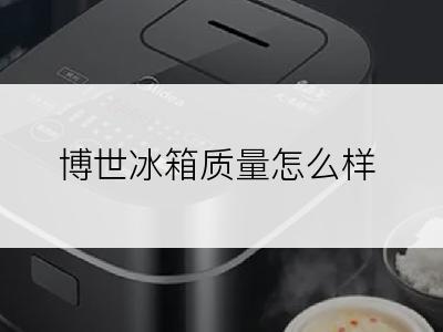 博世冰箱质量怎么样