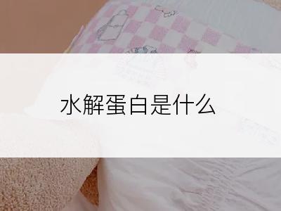 水解蛋白是什么