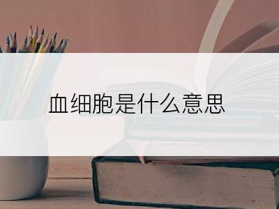 血细胞是什么意思