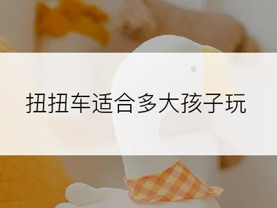 扭扭车适合多大孩子玩