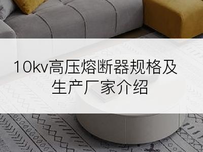 10kv高压熔断器规格及生产厂家介绍